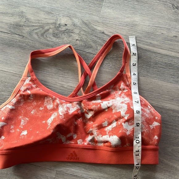 Adidas  orange strappy back bra size medium - Picture 5 of 8